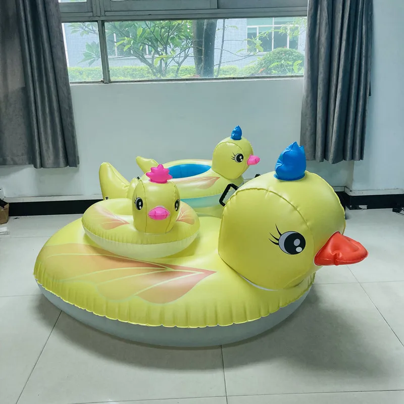 Giant Inflatable Rubber Duck - Large Yellow Floating Duck Toy for Fun Water Adventures