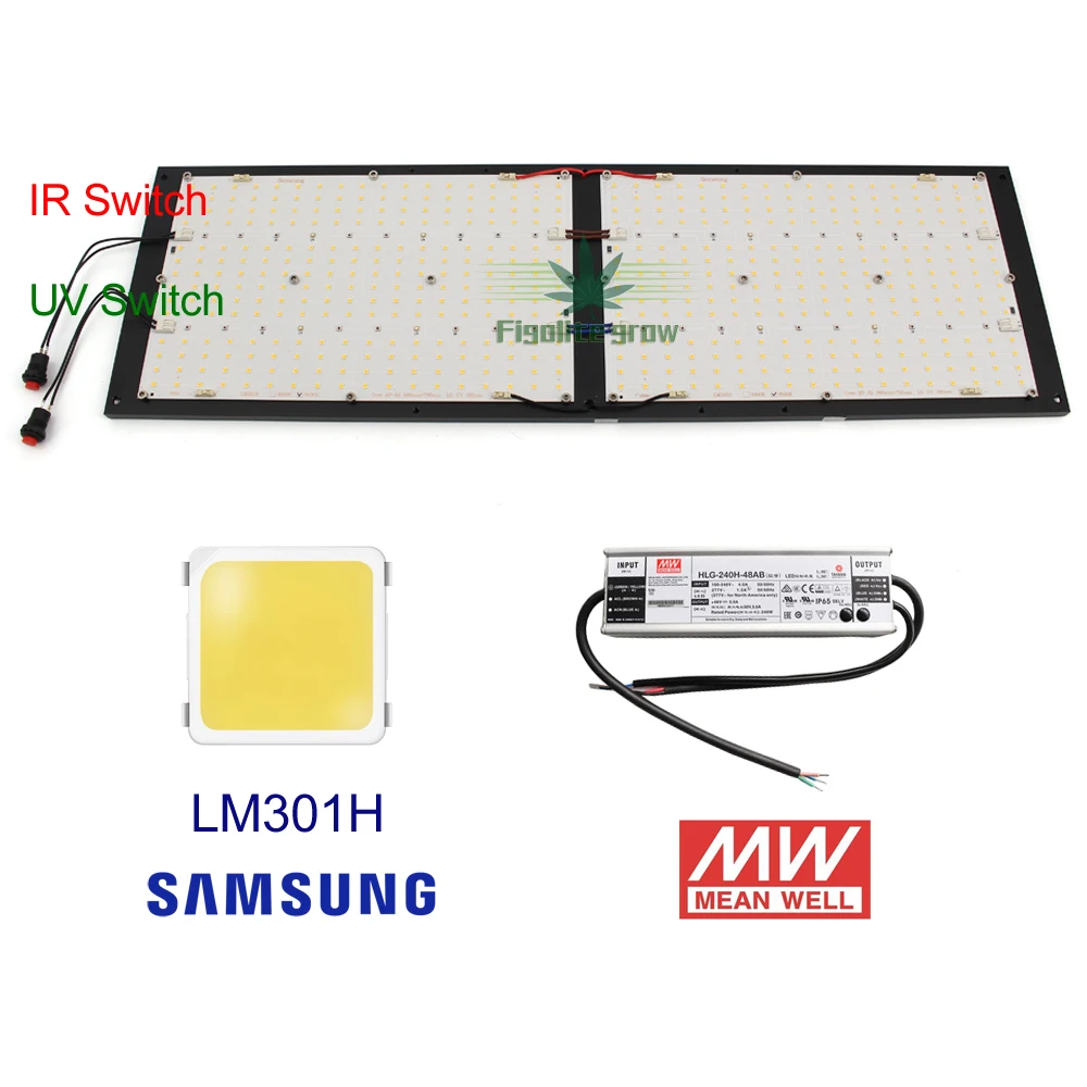 Оригинальный LM301H led V5 доска 240 Вт для выращивания растений с широким диапазонном! 3500K микс 660nm 730nm 395nm Светодиодные промышленные светильники MeanWell