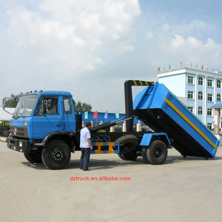 100% brand new 12cbm Dongfeng hook lift roll container refuse truck for sale