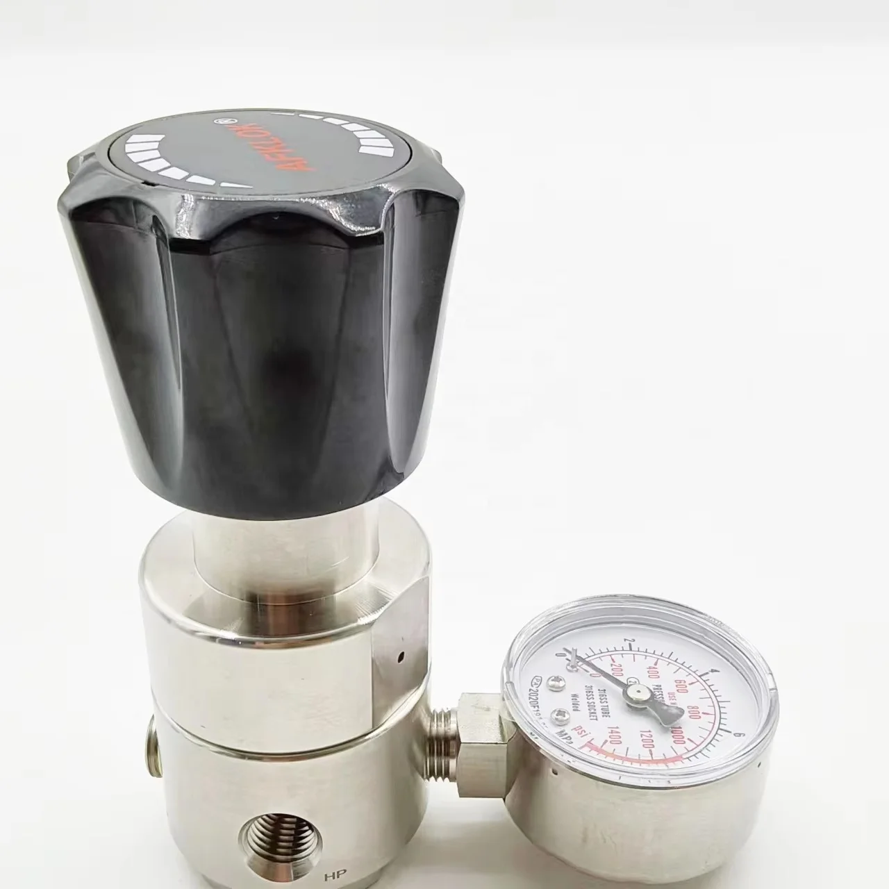 AFKLOK High Pressure Piston Reducing Regulator for High Temperature Medium O2 Single stage piston sensing structure