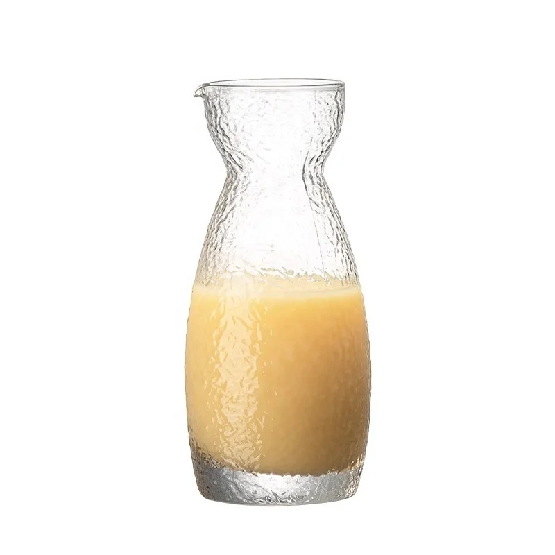 High Quality Hammered Sake Pot Set Mini Small Tea Soju Cup Wine Warmer Decanter Cocktail Shot Glass With Tray