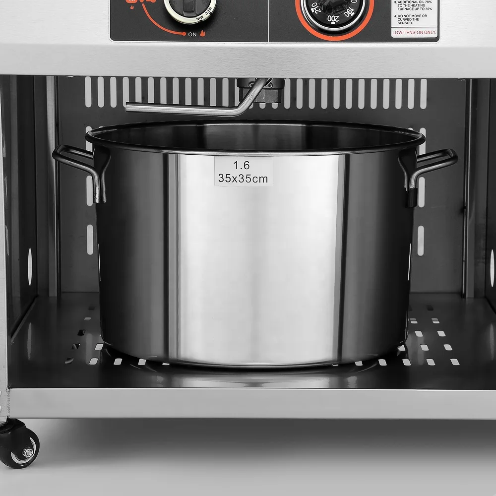 Газовая фритюрница Торнадо 23l для ресторана, сертифицированная CE, хорошего качества