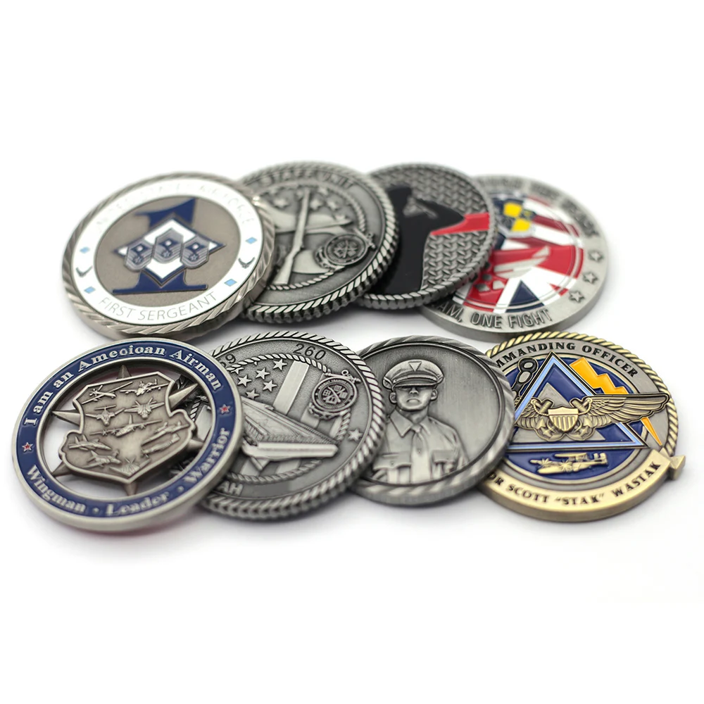 Soft Enamel Hard Enamel Epoxy Resin Printing Custom Engravable Metal Double Coin Metal Souvenir