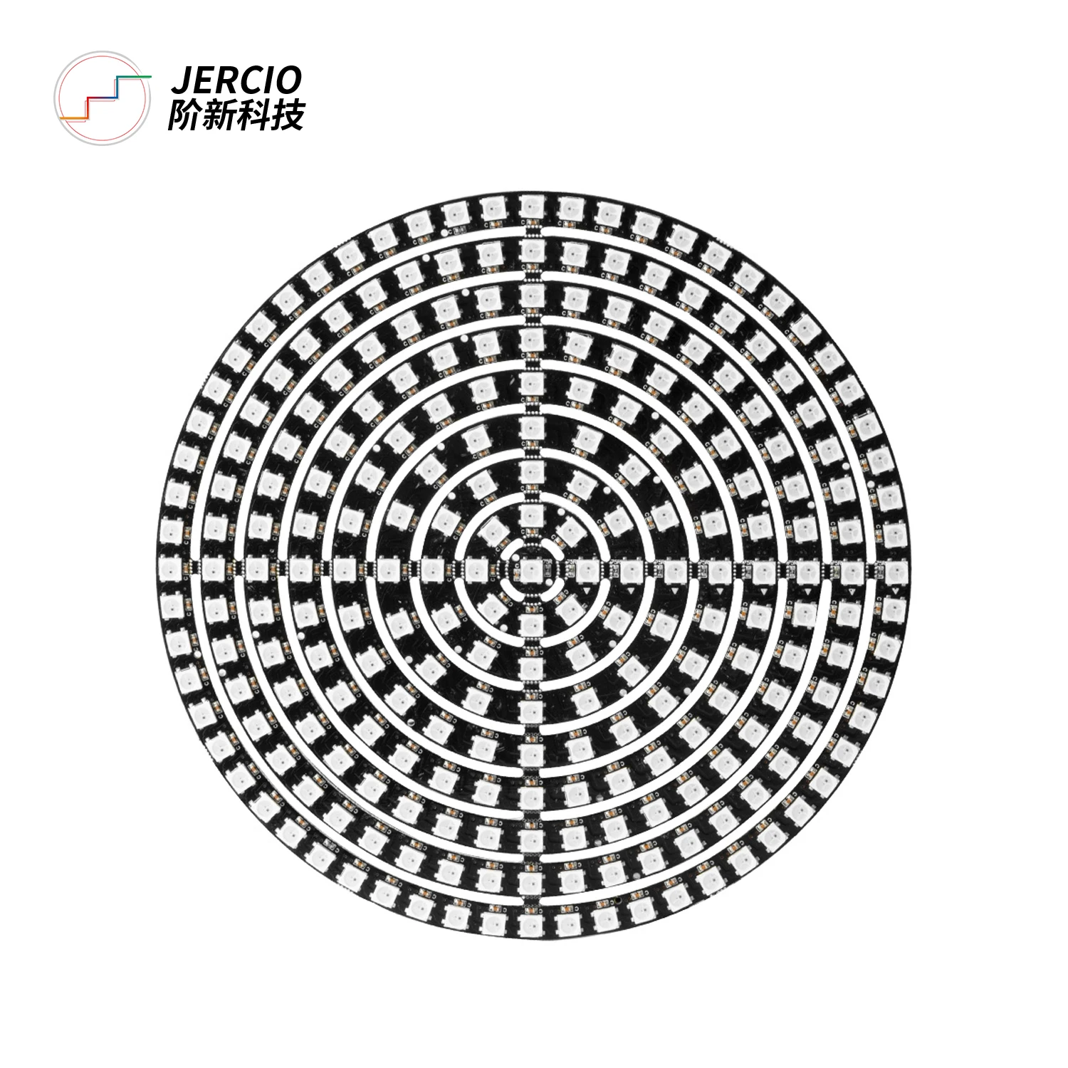 Светодиодное кольцо JERCIO SK6812 / WS2812 / XT1511-RGB 16/24/40LED 48 мм/74 мм/100 мм, размер 5050 RGB