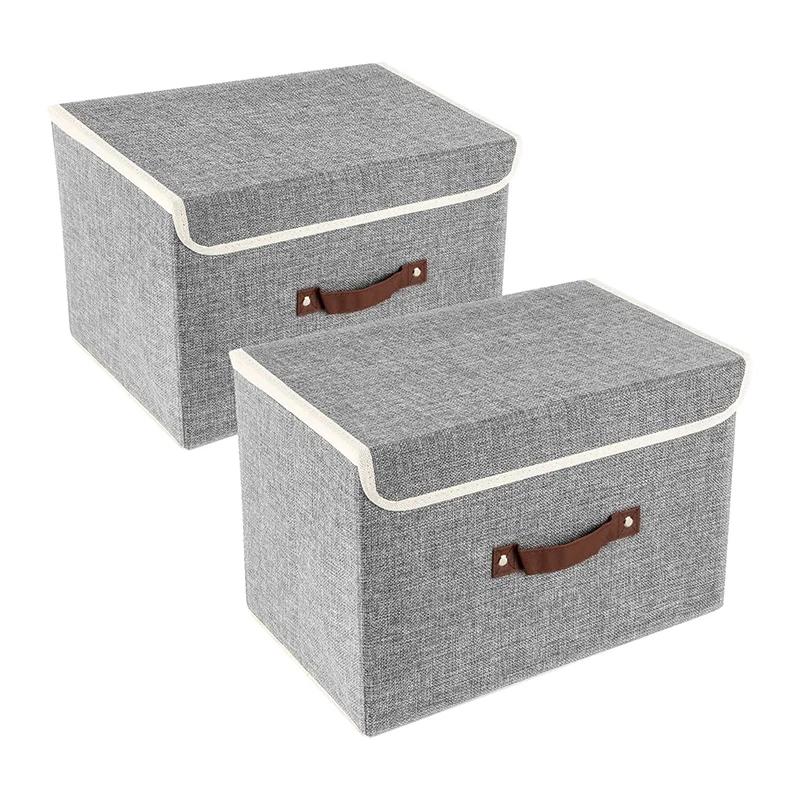 Large Folding Baby Toys Travel Camping Sturdy Tool Package Clothes Storage Basket Boxes Organizer With Lid