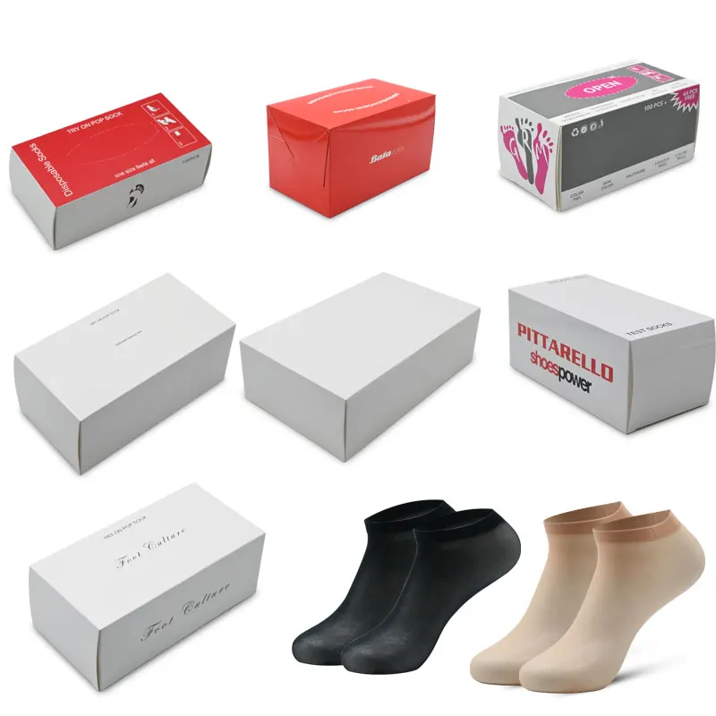 Top Export Quality Transparent Ankle-Length Elastic Breathable Sheer Disposable Knitted Socks for Spring 100+ Pair Trial Size