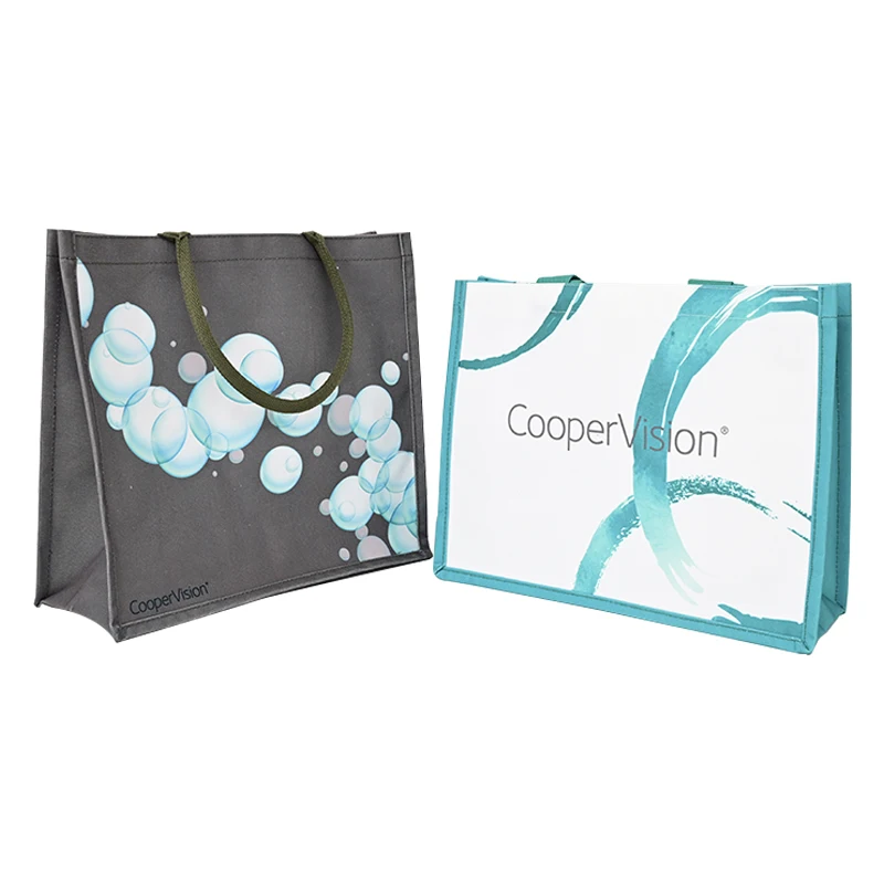 Tote Shopping Laminated Metallic Pp Non Woven Bag Pp Polypropylene Woven Bag