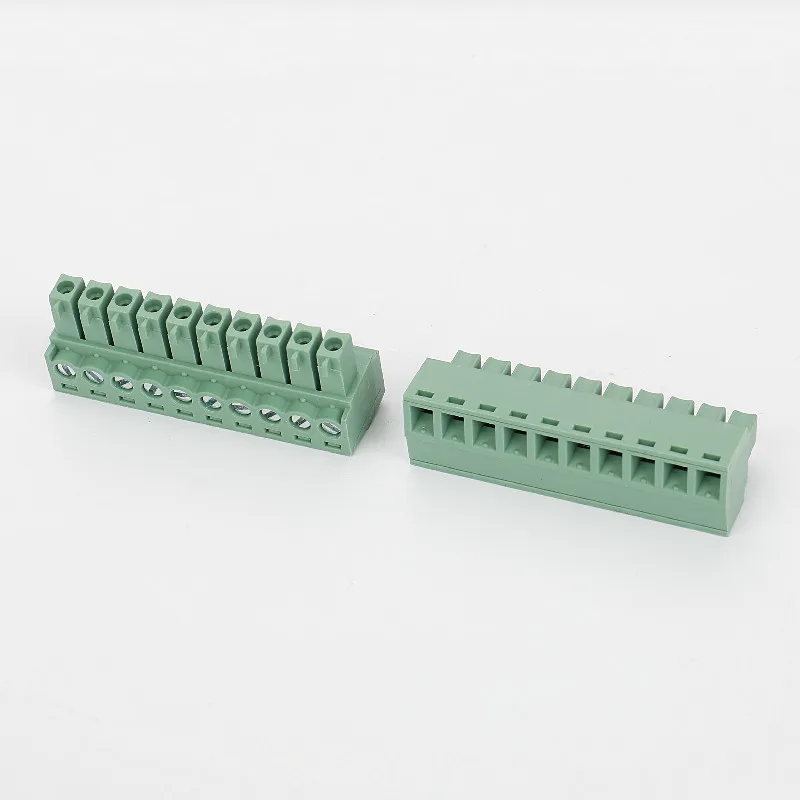 Waterproof Terminal Connectors 3.81MM Pitch 1x10PIN Pluggable Tin Plated Terminal Block