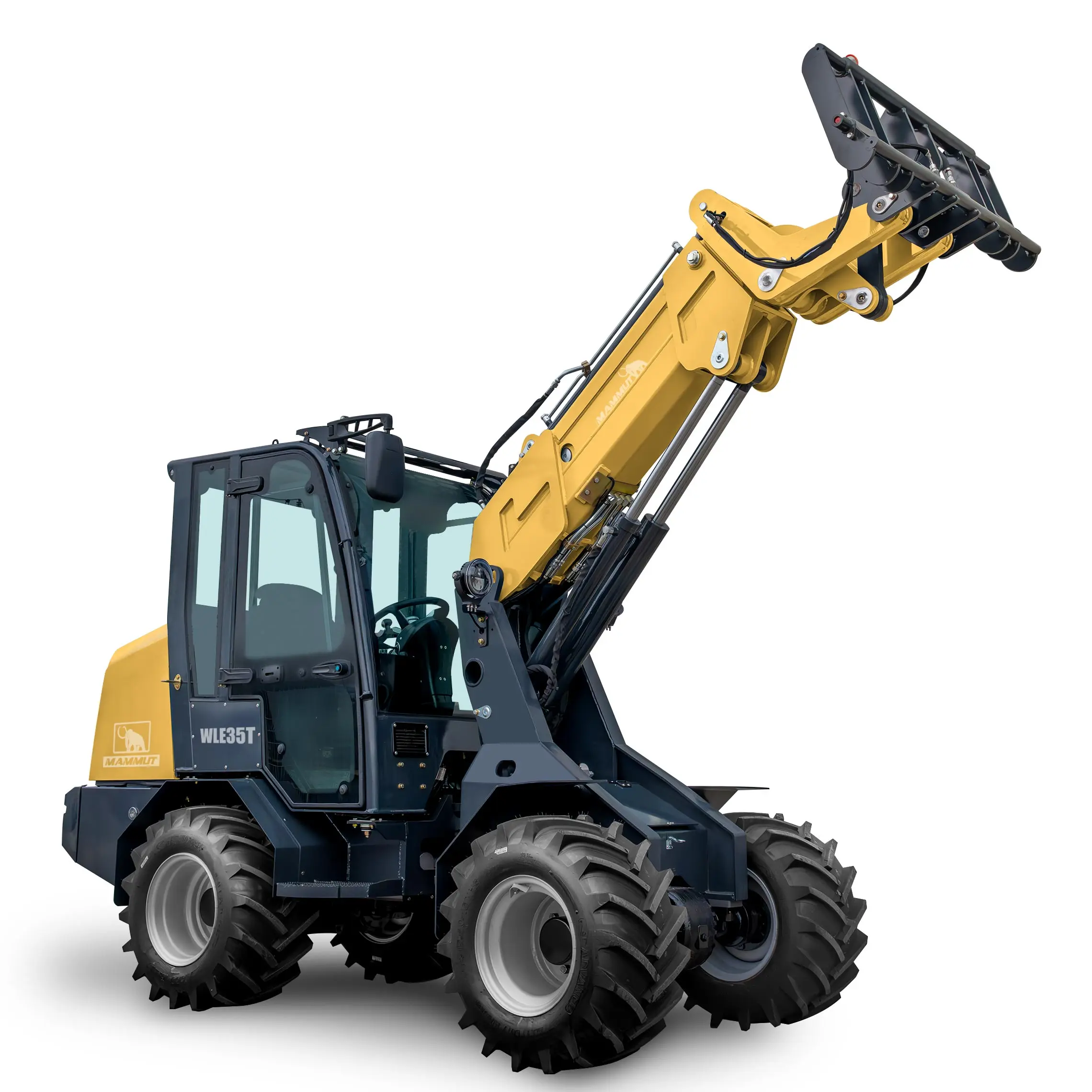 WLE35T Электрический телескопический погрузчик 1 2 тонны 6 8 тонн многофункциональный мини-погрузчик с траншеекопатором