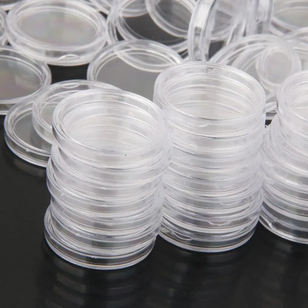 Premium ULTRA 22 mm Coin Capsules Scratch-resistant Clear 1/4oz Silver Britannia Coins Plastic Box