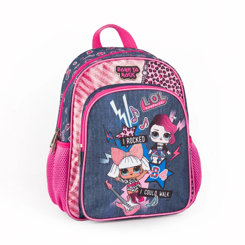 Top quality durable large capacity denim daily school backpack bag