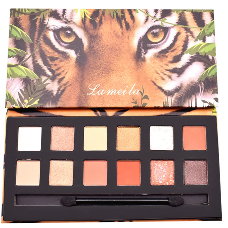 
Animal Makeup high pigment eyeshadow Eyeshadow glitter eyeshadowe12 Colors Eyeshadow Palette 