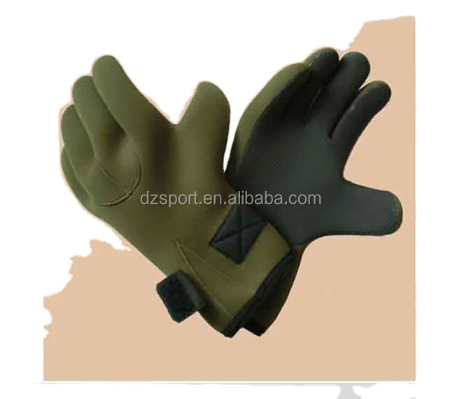 Professional Neoprene Fishing Gloves with Shark Skin palm Neoprene gloves for diving