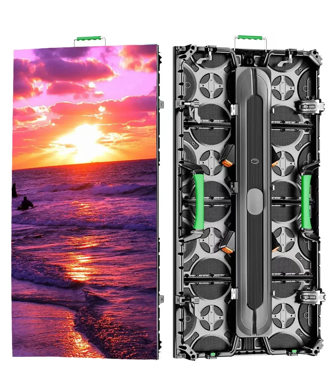 Big tv mochilas con pantalla led P2.976 outdoor wall-mount advertising display electronic signs for cars