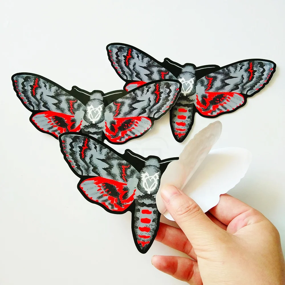 100pcs Moq Die Cut Stickers Waterproof UV Resistance Company Logo Printed Custom Vinyl Stickers