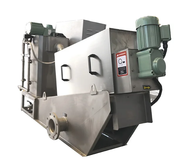 Volute Screw Press Machine Sludge Dewatering Equipment for Wastewater Treatment