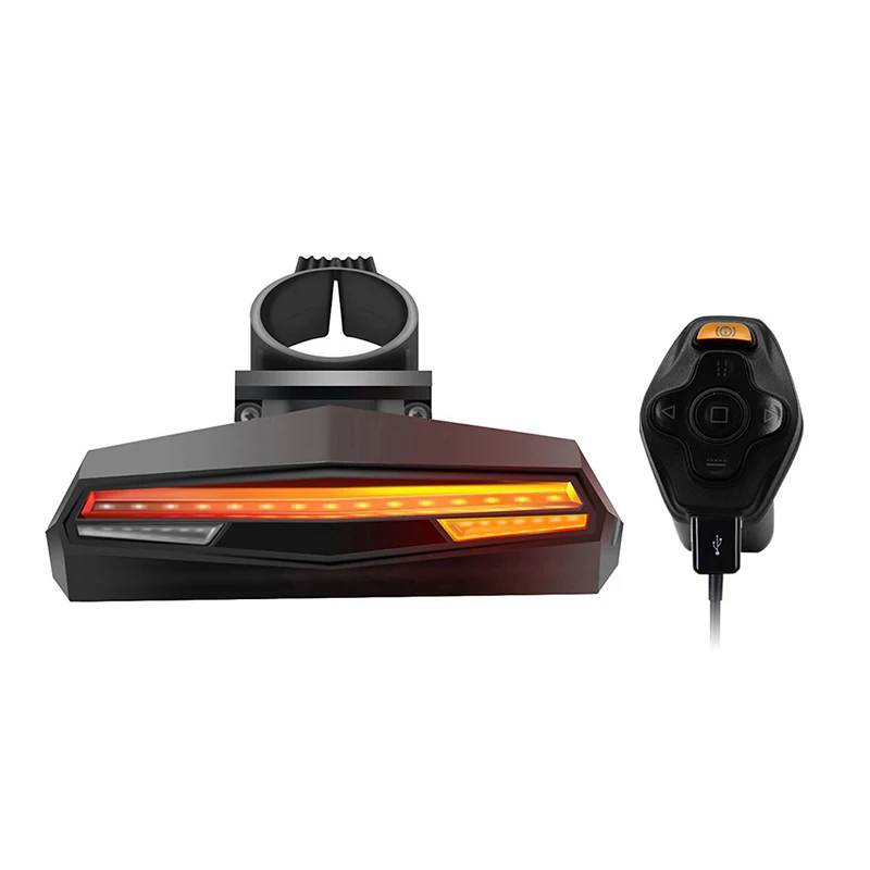 Wireless bike Rear Light laser  Smart USB  Rechargeable Cycling Accessories Warning  motor cycle  Remote Turn bicycle rear light