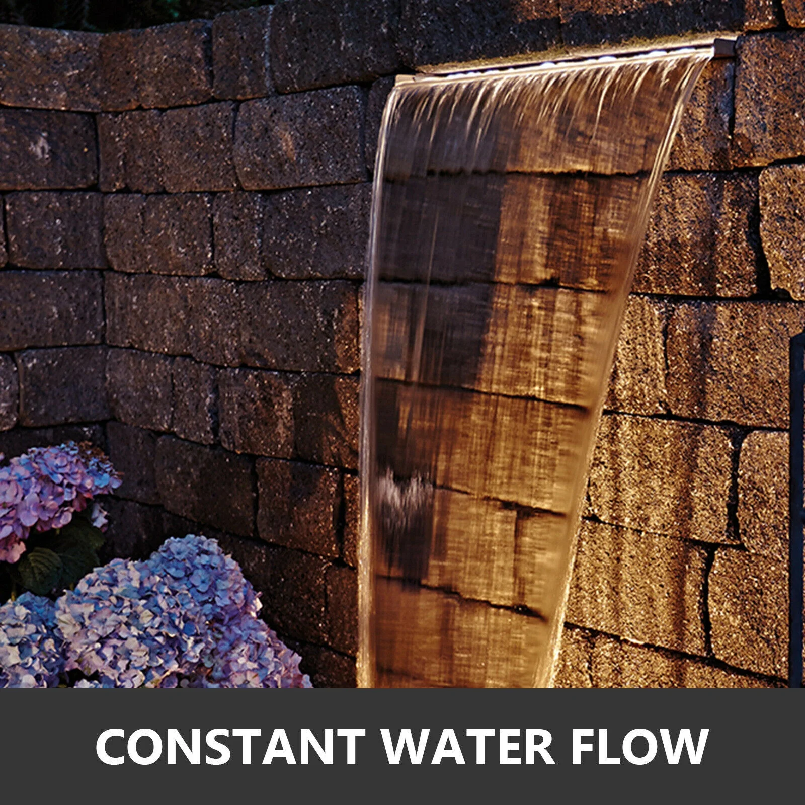 Wholesale Fountain Water Proof Curtain Nozzle Waterfall  With Led Light