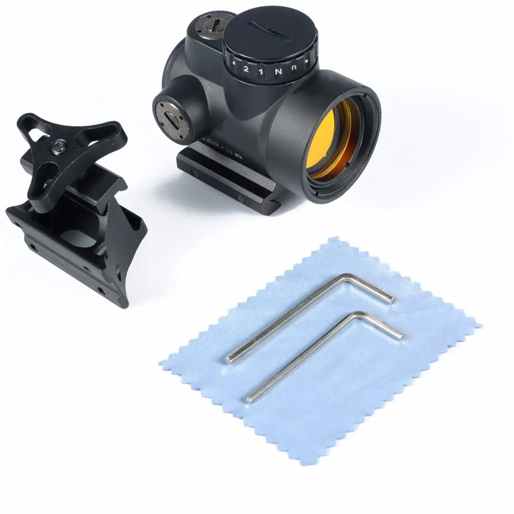 Funpowerland  Red Dot Sight Scope 1X25 MRO Style 2.0 MOA Adjustable Scope With Low/High Mount