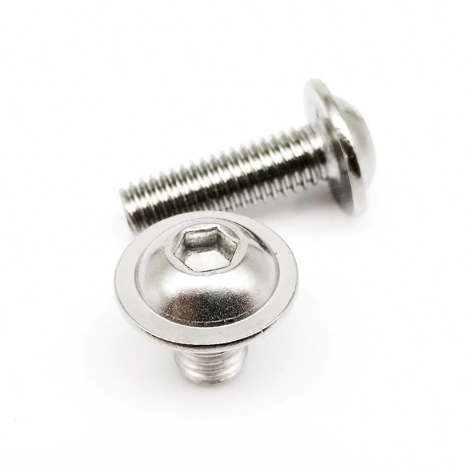 SDPSI DCT M2 M2.5 M3 M4 M5 M6 M8 ISO7380.2 304 A2 Stainless Steel Allen Hex Hexagon Socket Round Button Head With Washer Collar