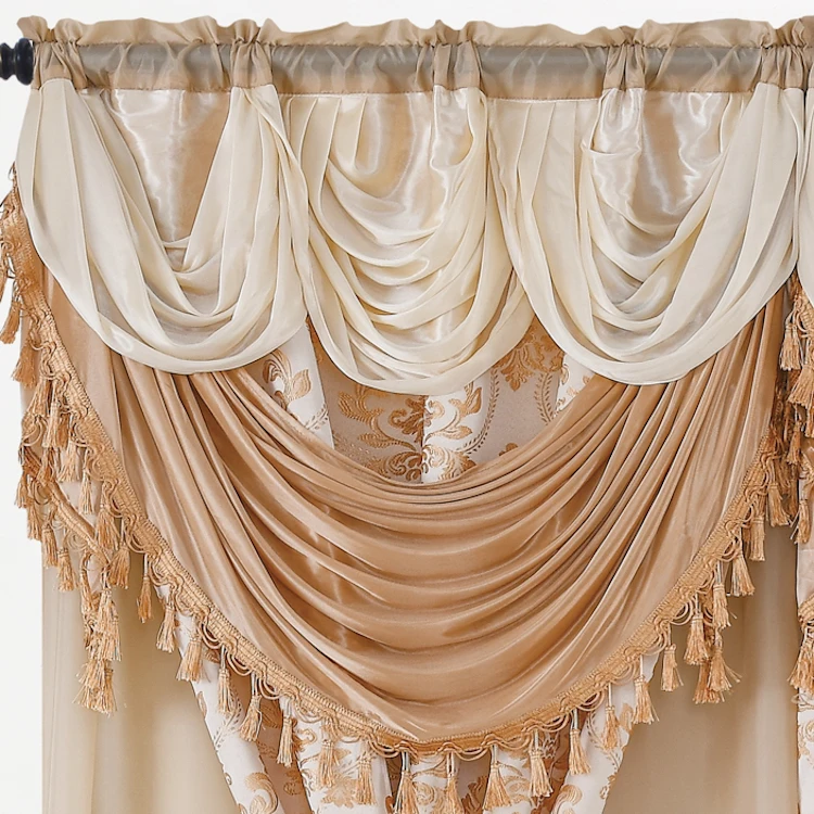 Top Quality Cortinas Decorativas Elegant Home Curtain Set For Living Room