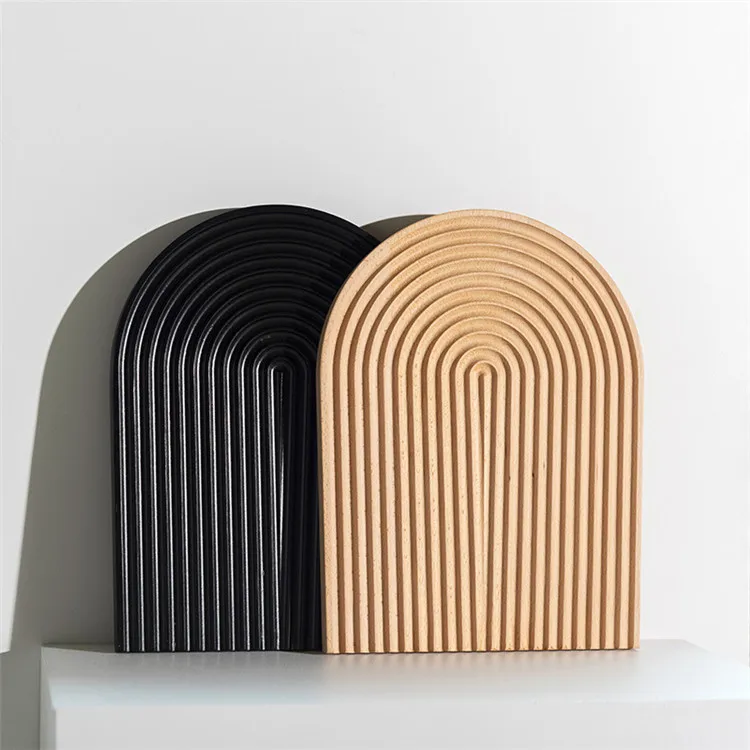 vanity elliptic round tray home  decorative for home decor- black decorative beech wood beaded tray