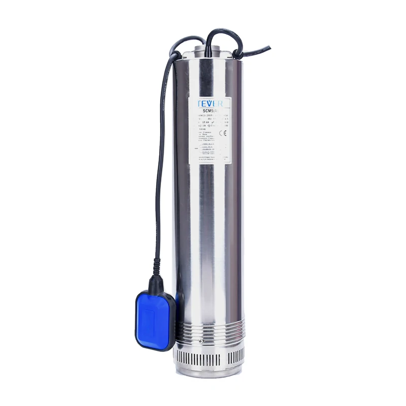 5 inches SCM multistage pump high head Chinese factory direct sale stainless steel submersible water pump with float switch