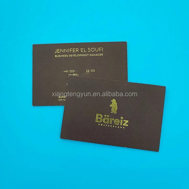 Business Card Printing Service Eco-friendly Double Side Name Custom Logo Membership Vip Embossed Business Card Printing Custom