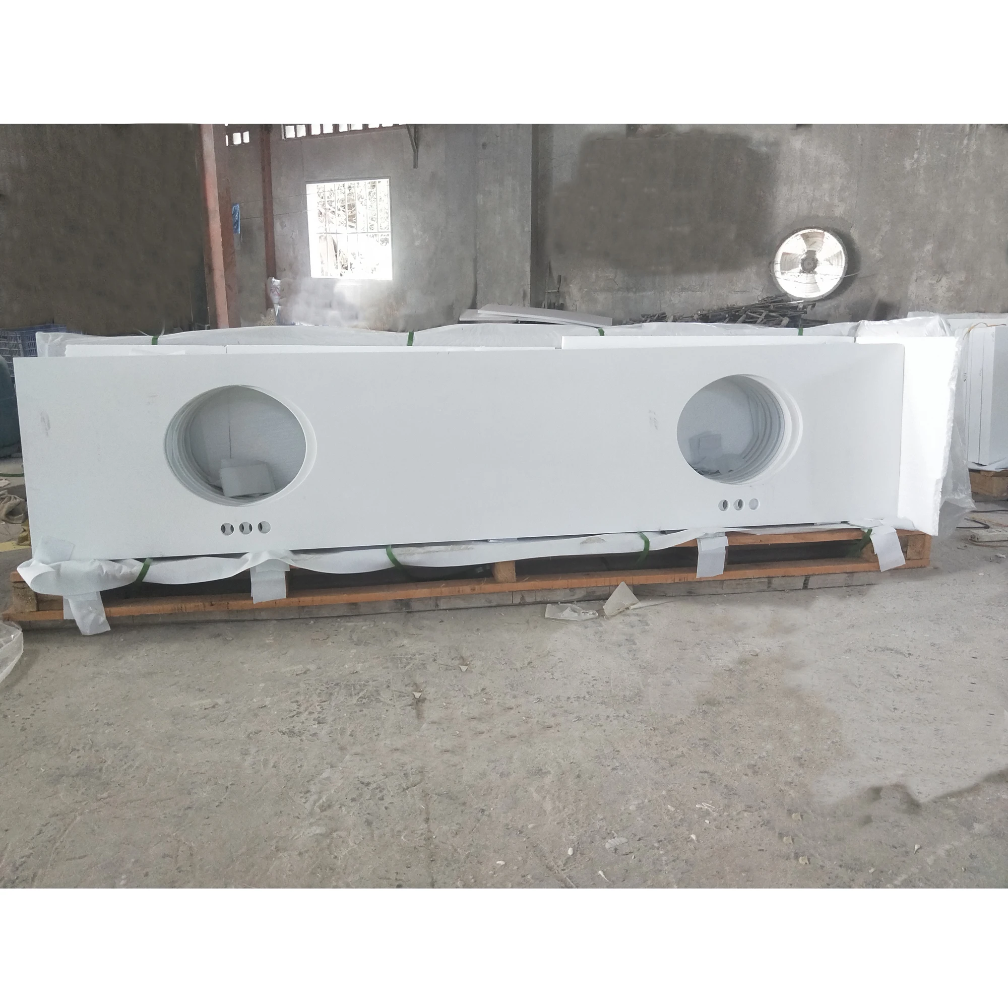 Artificial Countertop Kitchen Countertop Pure White Quartz Top