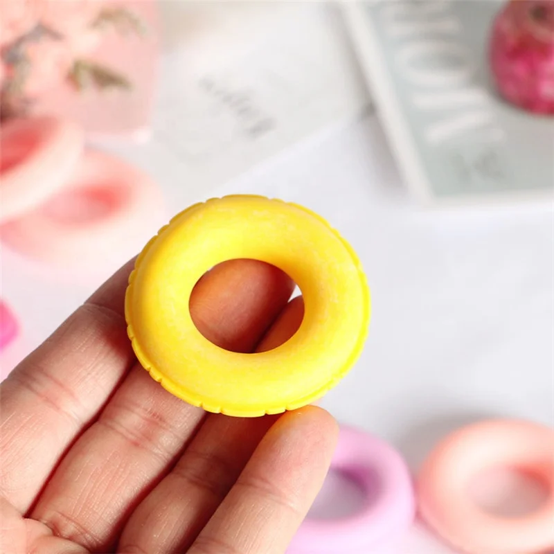 Miniature Dollhouse Swimming Buoy Lifebelt Ring Ornaments Colorful Swim Ring Toys For Doll House Party Decoration