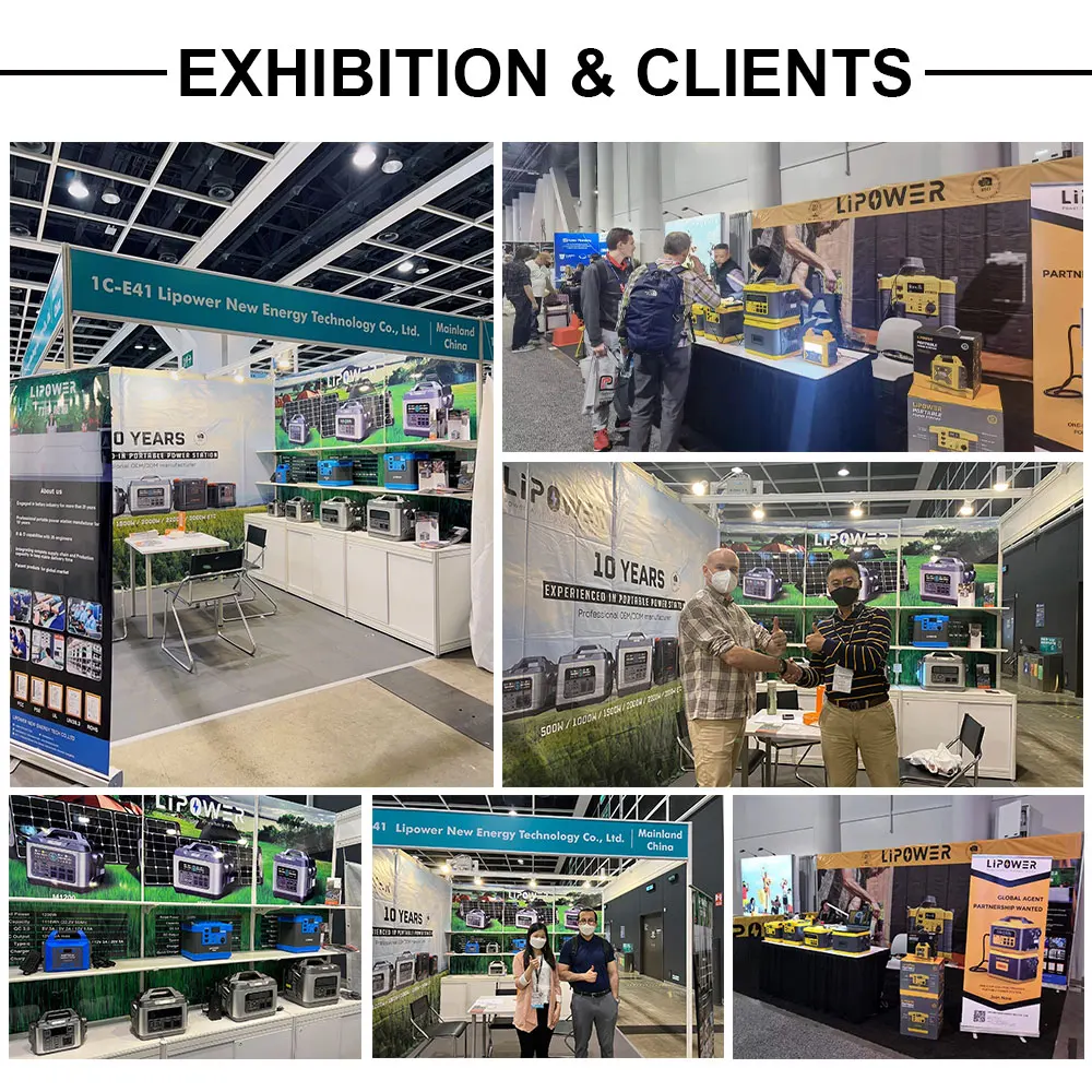 Lipower  LiFePO4 battery 1000w 1120wh portable power station for tools and equipment