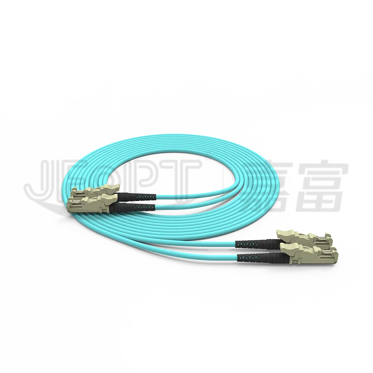 Optical patch cord Multimode 3.0mm OFNR Duplex Patch Cord OM3 Fiber Patch Cord E2000 connectors