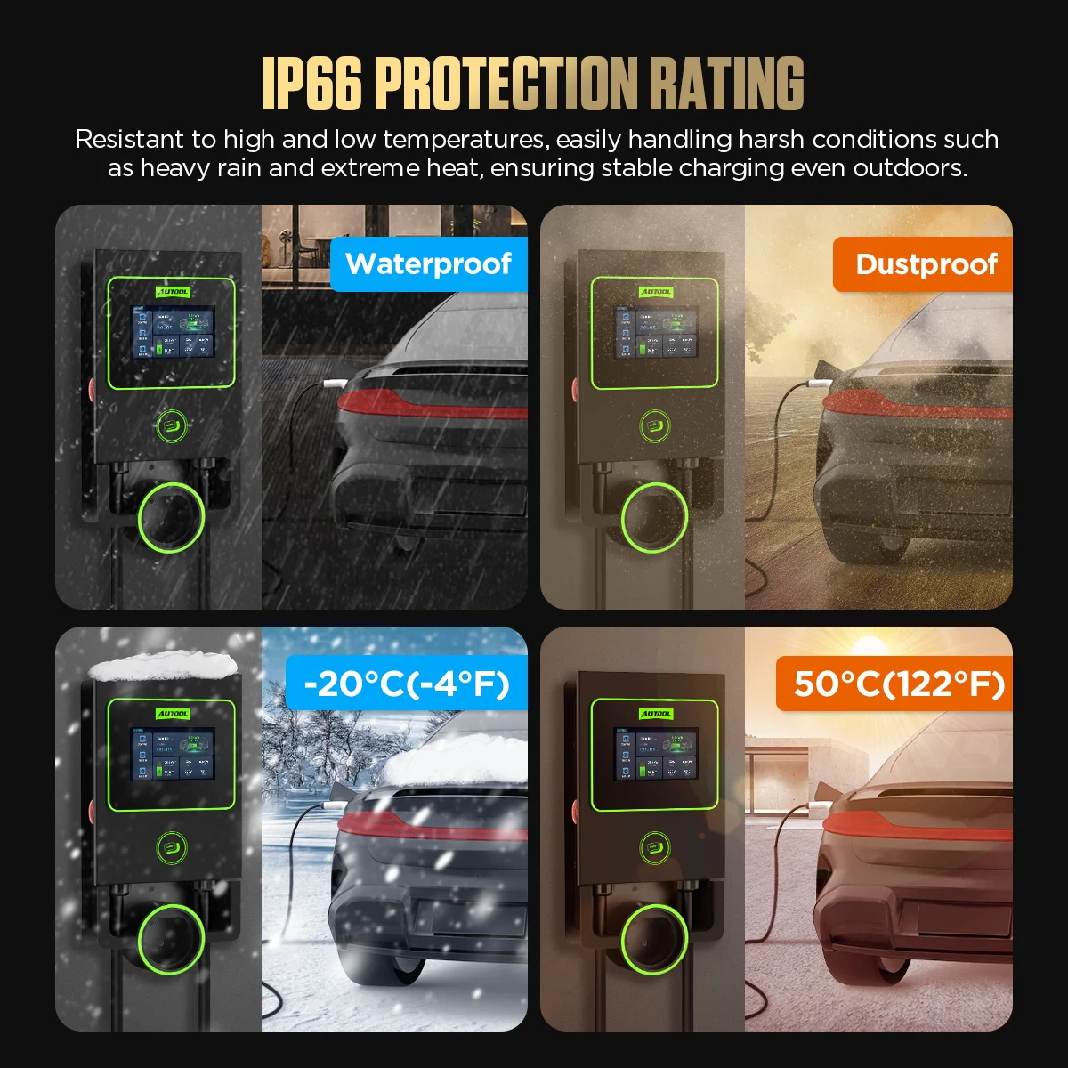 AUTOOL C701 Wall-Mounted Vehicle Ev Fast Home Residential Dc Fast Charger Price Near Me Charging Stations For Electric Cars