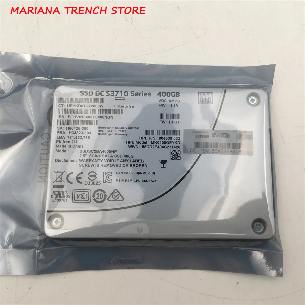 Enterprise SSD Intel DC S3710 серии 400 Гб 6 ГБ/сек. SATA 2