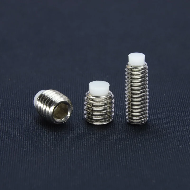 M3 x 2mm 4mm 5mm 6mm 8mm 10mm 14mm 20mm Stainless Steel Hex Socket Nylon Tip Set Screw
