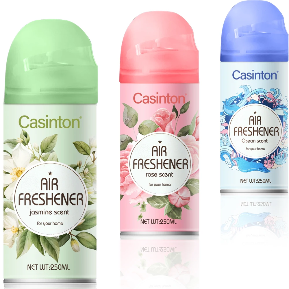 high effect and long lasting 250 ml hot sales Air freshener spray for home and car freshening or cleaning