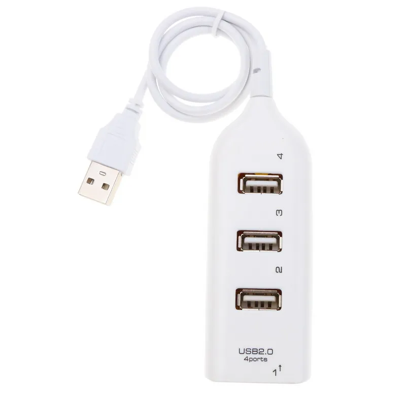 Высокоскоростной Универсальный USB-концентратор 4 порта USB 2 0 концентратор с кабелем мини-концентратор разветвитель узором Кабель-адаптер для