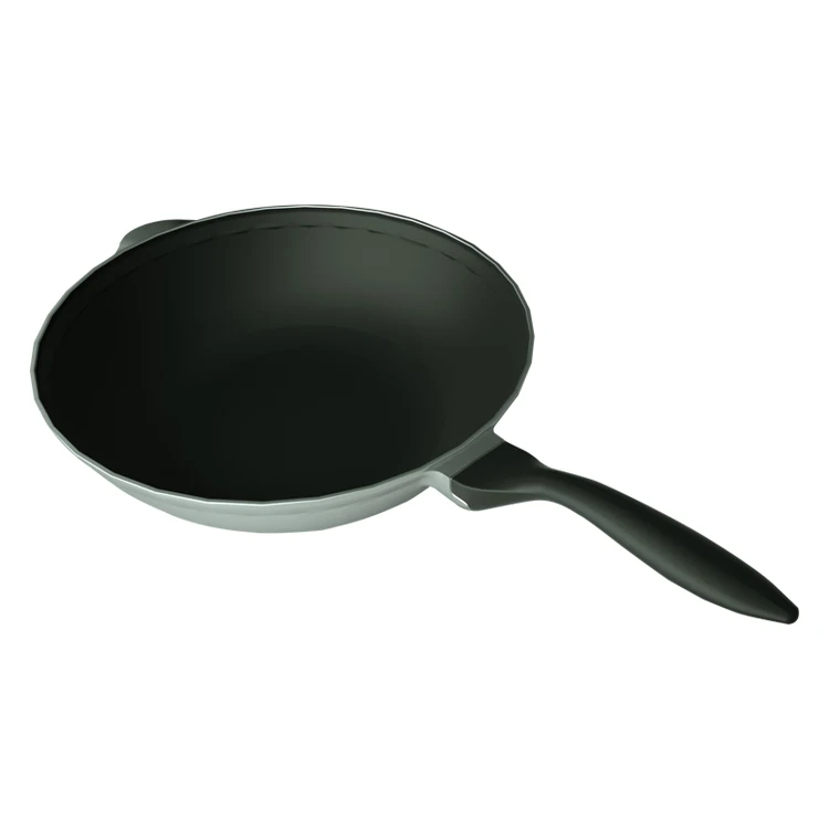 Multi Functional Die Cast Nonstick Wok Long Handle Wok Non Stick Die Cast Aluminium Wok