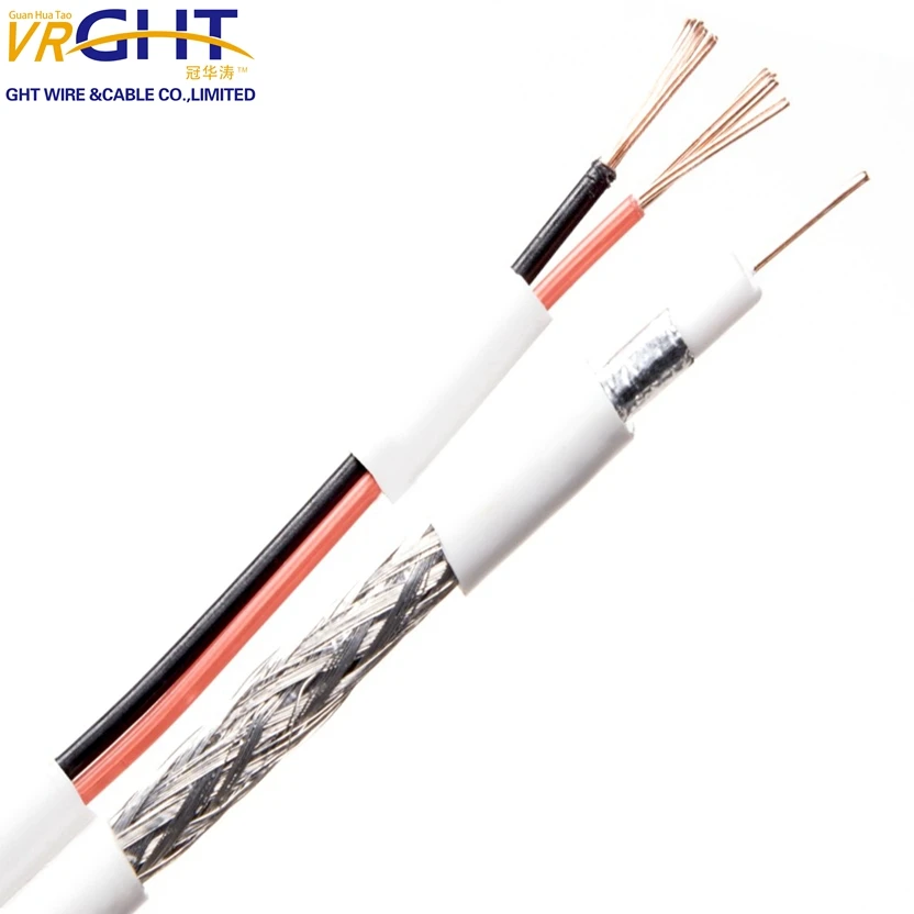 wholesale rg59 video power cable good price CCTV cable composite cable RG59+2c power coaxial