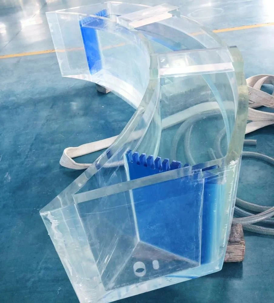 Аквариумы и аксессуары, акриловый аквариум неправильной формы с переливом