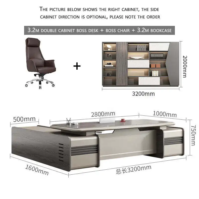 Factory Direct Modern Wooden Boss Desk manager office table luxury executive office table