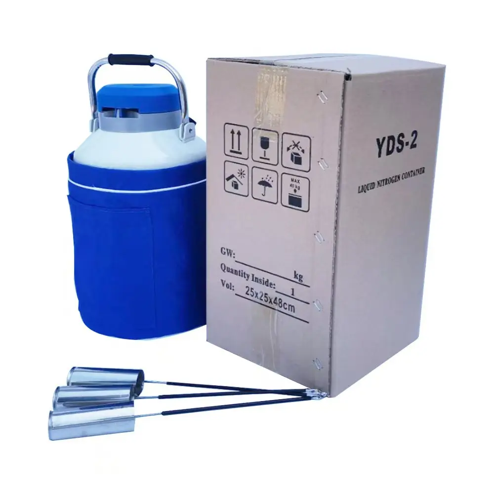 GREAT FARM liquid nitrogen cattle semen storage tank YDS-6L Small Capacity Liquid Nitrogen tank Liquid Nitrogen Bottle