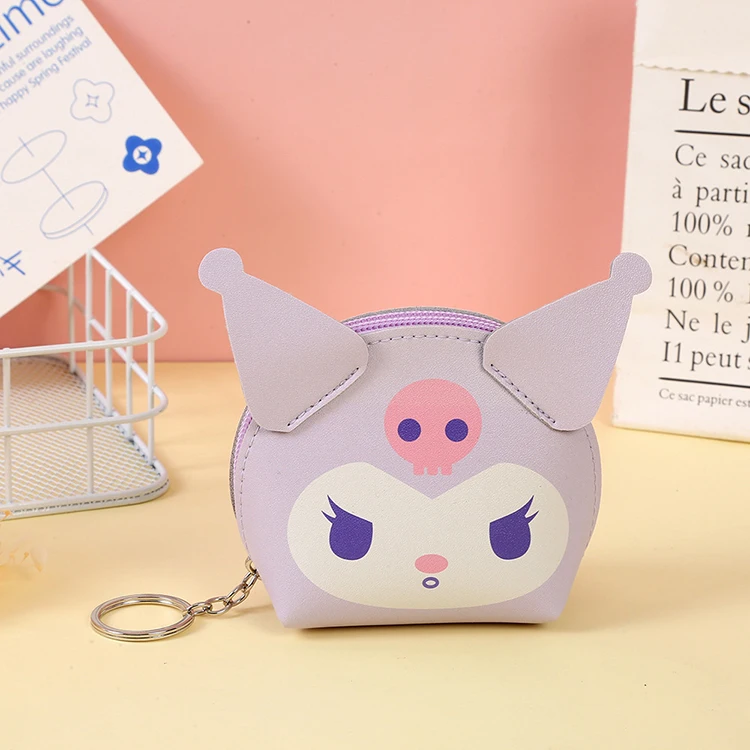 Bulk wholesale cartoon coin purse girls cute animal wallet small pu bags custom cartoon kids coin purse
