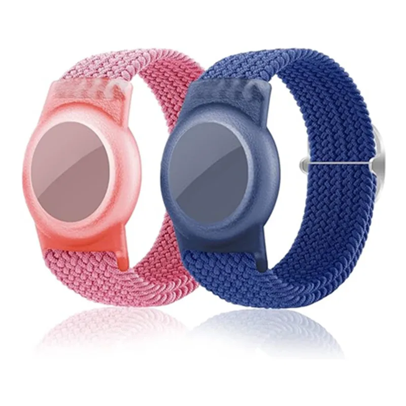 Band For Airtag, Adjustable Airtag Bracelet, Soft Airtag Watch Strap for Kids, Teens, Elders