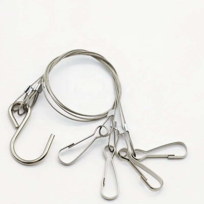 Wholesale Custom 300mmStainless Steel Hanger Lanyard For Plant Grow Aquarium Light Lamp Hanging Kit