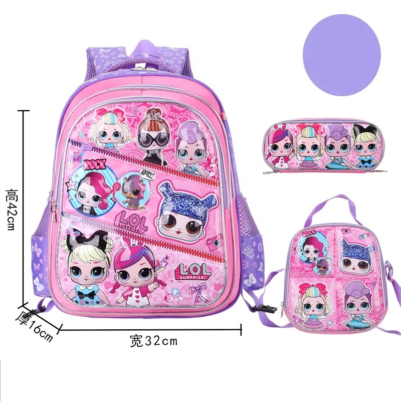 New 3d Cartoon 3 In 1 sac a dos School Trolley Bags Set Spiderman With Wheels school bags for kids 2023