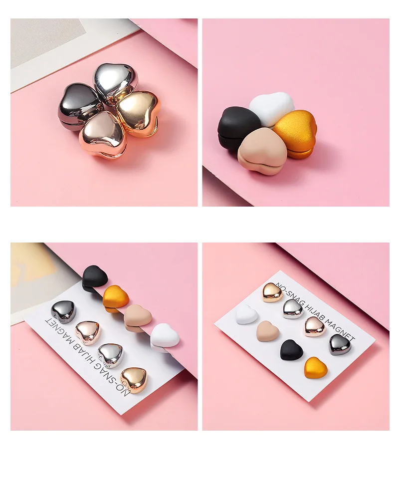 Custom Muslim Strong Magnetic Brooch Wholesale Hijab Pins with Magnets Permanent Jewelry Accessories Metal magnetic needle
