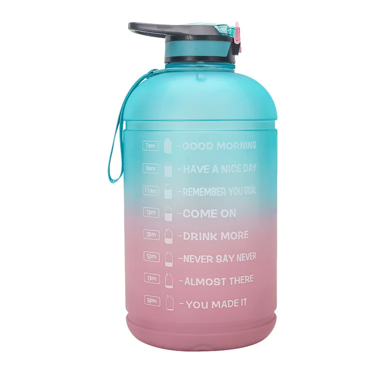 Water Jug 2.2L Large Sport Water Bottle Big Capacity Leakproof Container BPA Free Plastic with Carrying Loop Fitness for Camping
