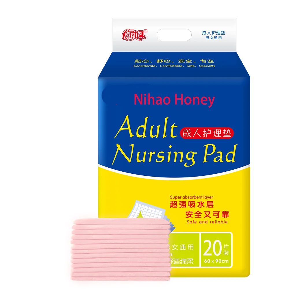 Transfer under pad and adult diapers 60x90 underpad adult disposable male incontinence pad
