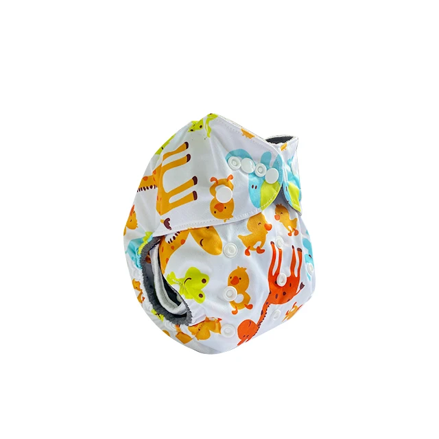 Eco-Friendly Washable Cloth Diaper snap Adjustable Reusable Leak Proof Cloth Diapers Cover Fit Baby with inserts